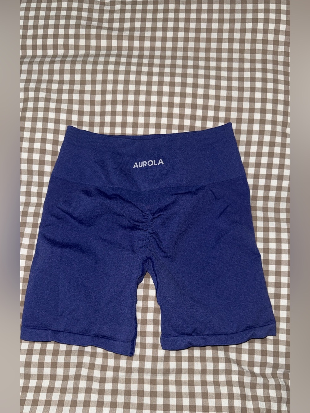 Aurola Women's High-Waist purple/blue Bike Shorts